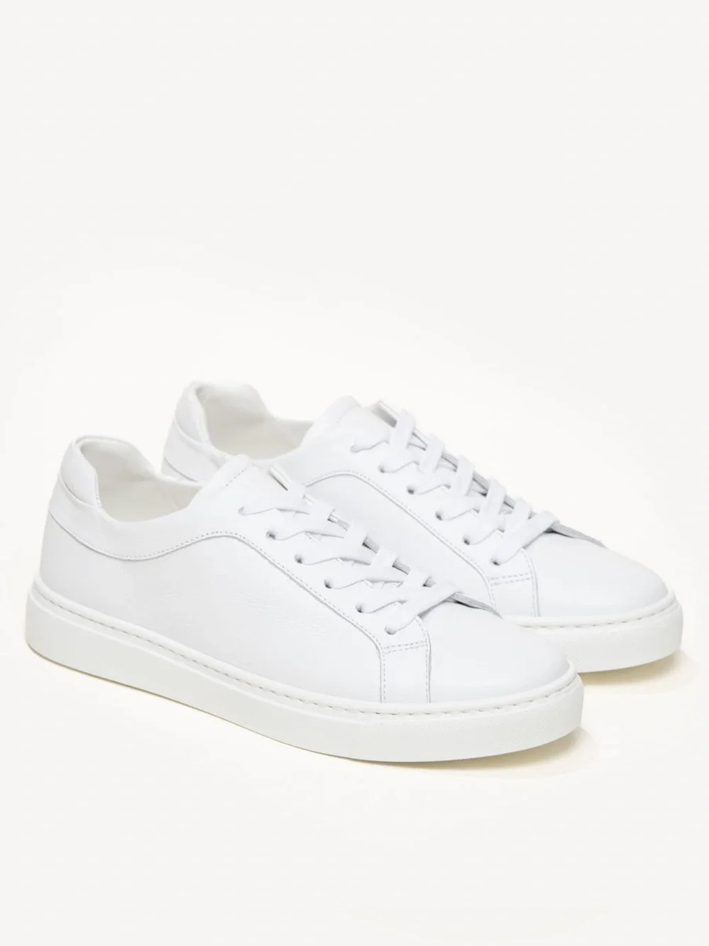 M.Gemi The Palestra Due Calf Leather Lace Up Low Top White SneakerS EUC Size 38